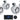 (4) Memphis MXA82TW White 8" Marine Wakeboard Tower Speakers+Single-Din Receiver