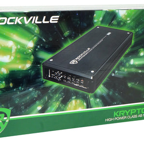 Rockville KRYPTON MF4 2400w Peak/600w RMS 4 Channel Marine Amplifier + Amp Kit