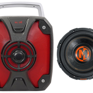 Memphis Audio MJP1022 10" 1500w MOJO Car Subwoofer DVC 2 ohm Sub+Home Speaker