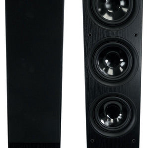 (2) Rockville RockTower 64B Black Home Audio Tower Speakers Passive 4 Ohm