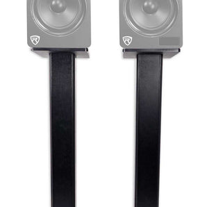 2) Rockville RHT28 28 Inch Bookshelf Speaker Stands Surround Sound Home Theater