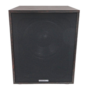 Rockville Rock Shaker Dark Wood 800w 12" Powered Home Theater Subwoofer Sub