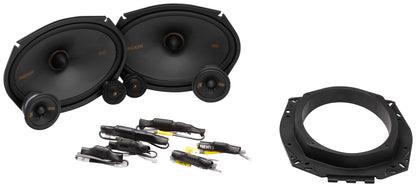 2) Kicker 51KSS369 6x9" + 2.75" 3-Way Car Audio Component Speakers w/1" Tweeters