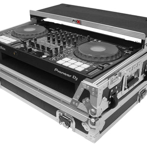 ProX XS-DDJ1000WLTBL Case+Wheels+Sliding Laptop Shelf For Pioneer DDJ-1000-Black