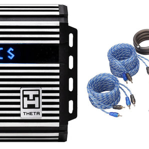 Hifonics ZTH-1025.4D Zeus 1000 Watt 4 Channel Class D Car Amplifier + Amp Kit