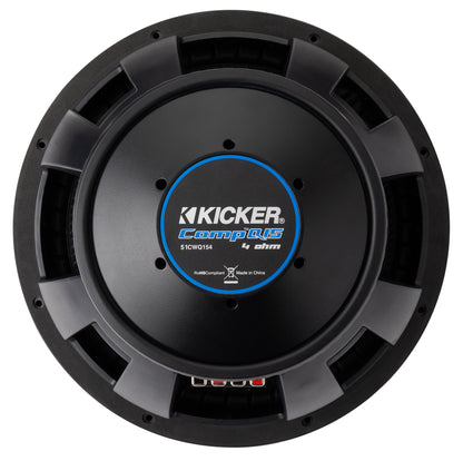 Kicker 51CWQ154 COMP Q 15" 1200 Watt Car Audio Subwoofer DVC 4 Ohm Sub CWQ154