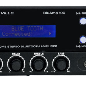 Rockville BLUAMP 100 Home Stereo Bluetooth Amplifier with USB/Mic Input+RCA Out