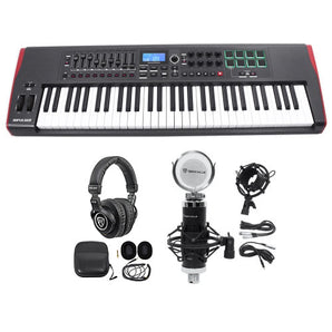 Novation IMPULSE 61-Key Ableton Live Keyboard Controller+Headphones+Mic