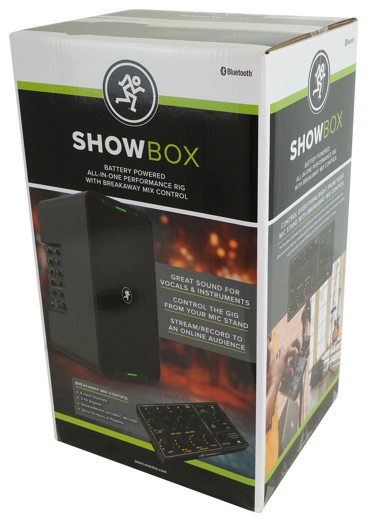 ShowBox Rechargeable 8" DJ PA Bluetooth Speaker With Mixer & Footswitch