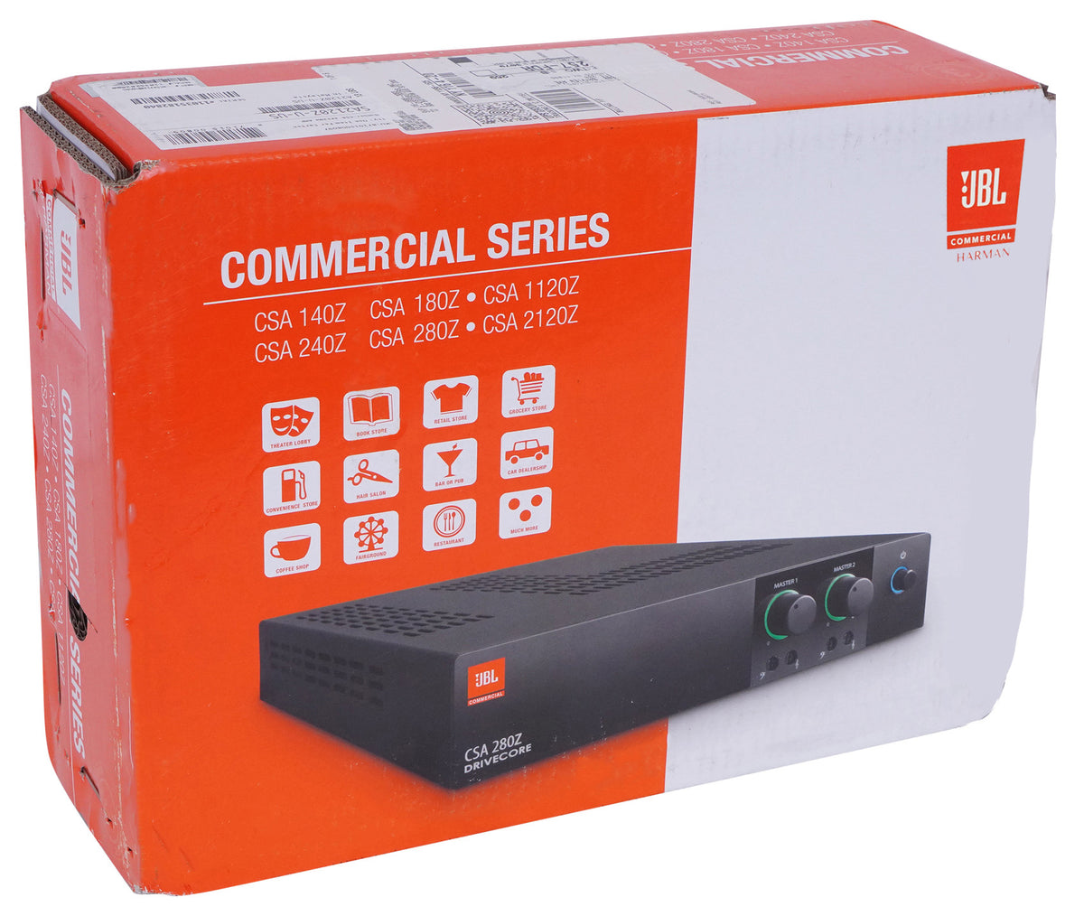 JBL CSA 2120 2 x 120w 2-Channel Power Amplifier Commercial Amp 4 Restaurant/Bar