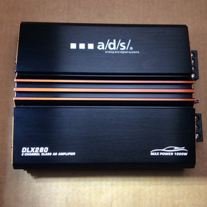 ADS AB-280 2-channel car amplifier 80 watts RMS x 2 at 4 ohms, 120 watts RMS x 2 at 2 ohms