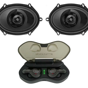 (2) Memphis Audio PRX57 5x7" or 6x8" 80w Car Speakers w/Pivot Tweeters+Cyberbuds