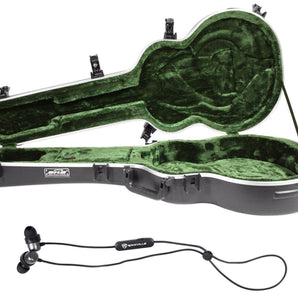 SKB 1SKB-20 Universal Jumbo Acoustic Guitar Hard Case+Free Bluetooth EarBuds