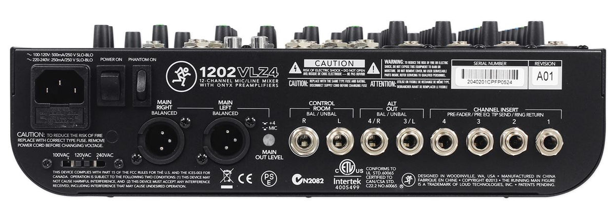1202VLZ4 Mixer with DJ Headphones and Microphone