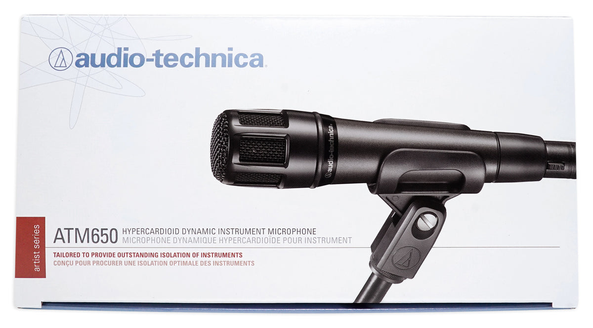 ATM650 Instrument Microphone with Kick Drum and Amp Mic Stand