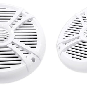 Pair of Rockville RMSTS80W 8" 1000w Waterproof Marine Boat Speakers 2-Way White