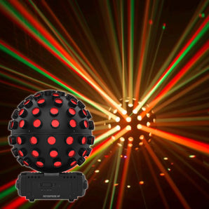 (4) Chauvet DJ Rotosphere HP RGBW + CMYO LED DMX Rotating Mirror Ball Simulators