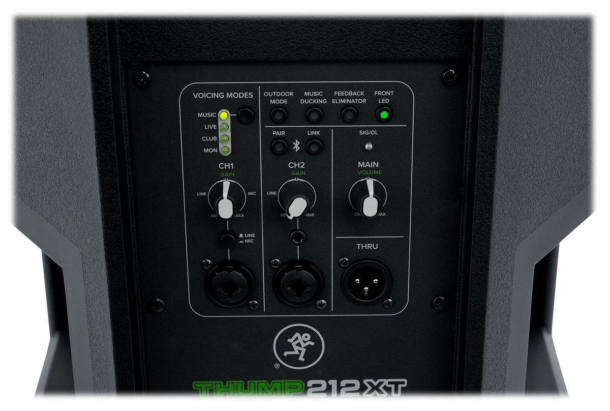 Thump212XT 1400W Powered PA Speaker with Microphone and Cable