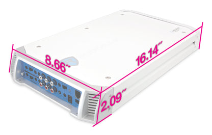RXM-S6 Marine Amplifier + 4-Zone Level Control Bundle