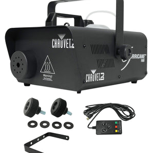 Chauvet DJ H1600 Hurricane 1600 Compact DMX Fog Machine+Remote Timer -25,000 CFM