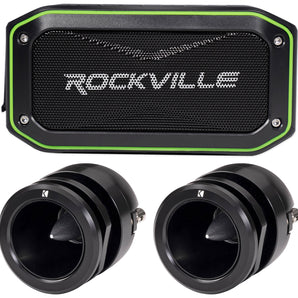 (2) Kicker ST3TW 1" Car Bullet Tweeters SVC 4-ohm+Portable Bluetooth Speaker