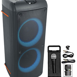 Rockville ROCK PARTY 9 Dual 8" Wireless Rechargeable Karaoke Machine System+Mic