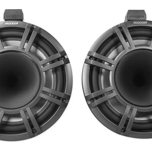 2 KICKER KMTC11 HLCD 11" 600w Horn-Loaded LED Wakeboard Tower Speakers 44KMTC114