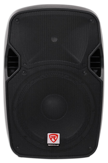 (2) SPGN124 12" 1200W DJ/Pro PA Speakers + Gemini Amplifier + Stands + Cables