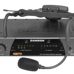 Samson AirLine 77 Wireless AH7-Qe Fitness Spin Headset Microphone Mic System-K6