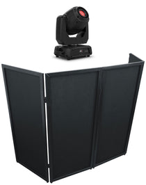 Intimidator Spot 360X Moving Head Light + Black DJ Facade