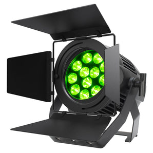 American DJ Encore LP12IP IP65 Outdoor RGBL LED DMX Par Can Wash Light+Barndoors