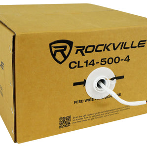 Rockville CL14-500-4 CL2 Rated 14 AWG 500' 4 Conductor Speaker Wire In Ceiling