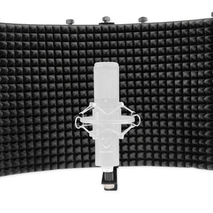 Rockville ROCKSHIELD 3 Large Studio Mic Isolation Shield with Sound Dampening Foam