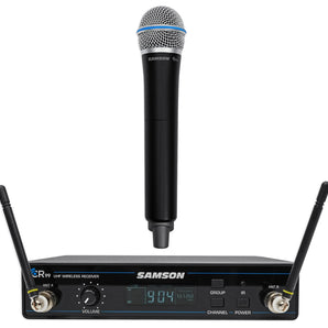 SAMSON Concert 99 Wireless Handheld 80-Channel UHF Microphone Mic + Blue Mic