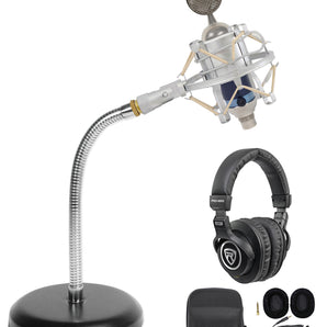 Blue Spark Digital Lightning Podcasting Podcast Kit w/ Mic+Headphones+Gooseneck