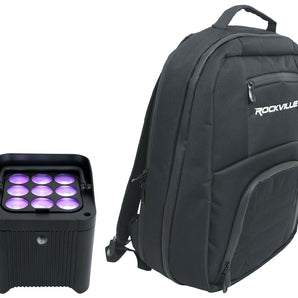 Chauvet DJ Freedom Par H9 IP RGBAW+UV Wireless DMX Battery Wash Light+Backpack