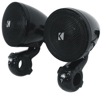 2) Kicker 47PSMB34 3" 100w PSM Motorcycle/ATV Handlebar Speakers in Black PSMB34