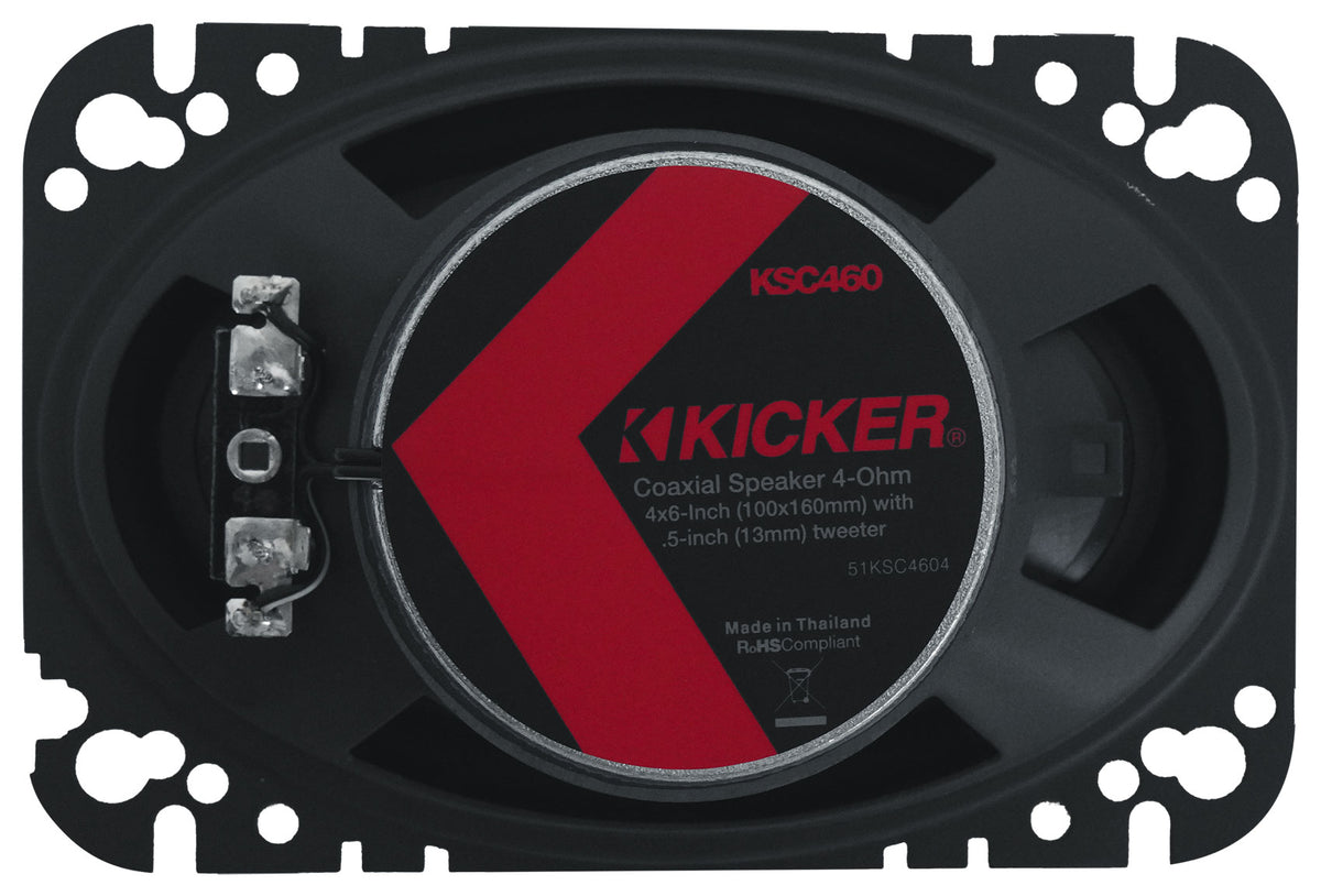 Pair Kicker 51KSC4604 4x6" 75 Watt RMS Car Audio Speakers KSC4604 KSC460