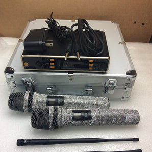 Dual UHF 100 Chan. Diamond Handheld Wireless Microphone System With LCD Display