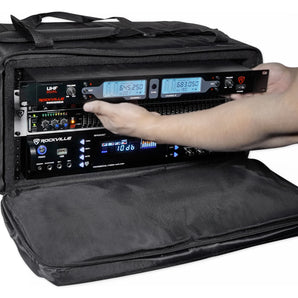 Rockville RRB50 5U Rack Bag Double-Sided Case with 12" Depth + Shoulder Strap