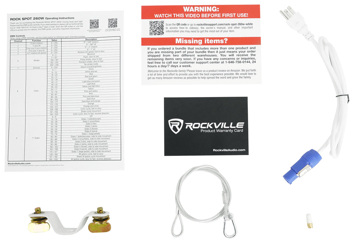 ROCK SPOT 260W WHITE 2-Pack