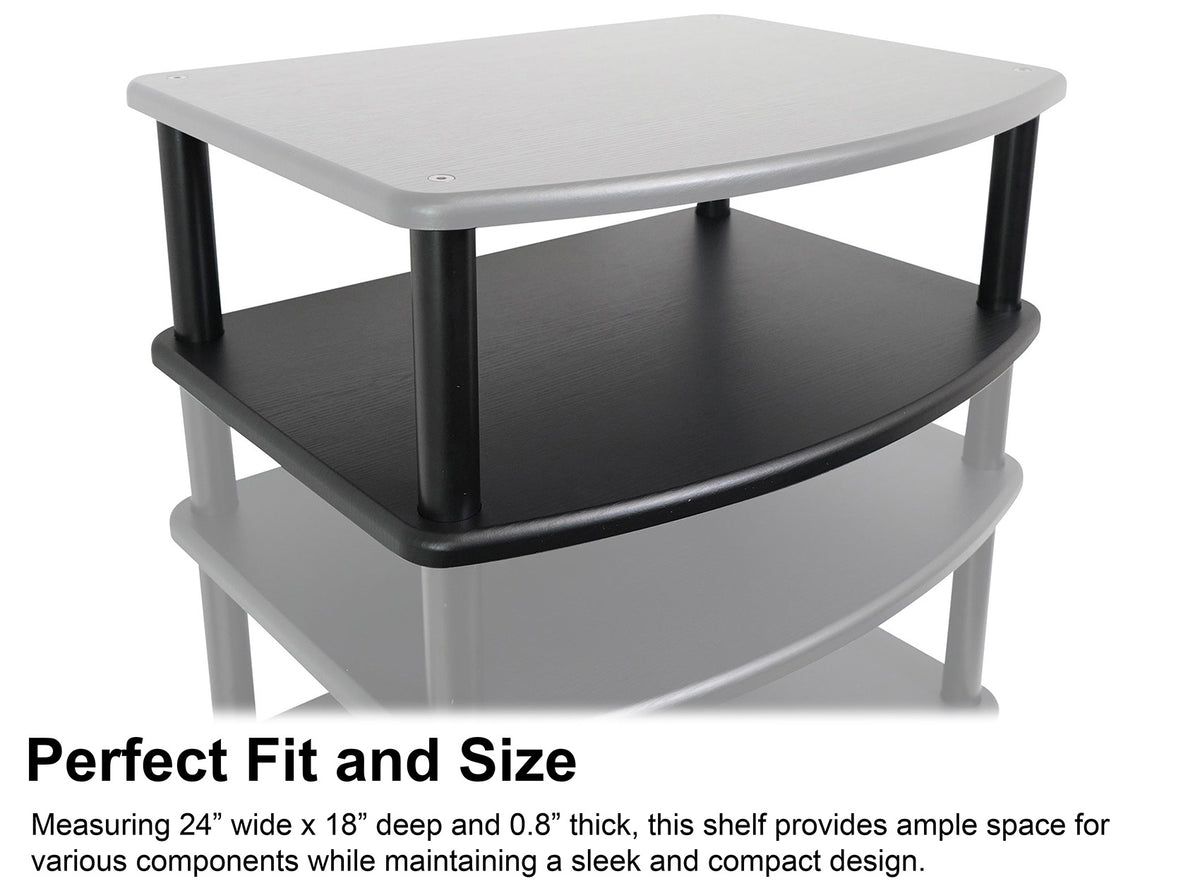 FLX Black 4-Shelf + FLX Black Add-On Shelf Bundle