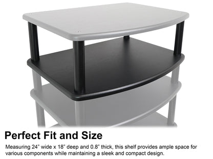 FLX Black 4-Shelf + FLX Black Add-On Shelf Bundle