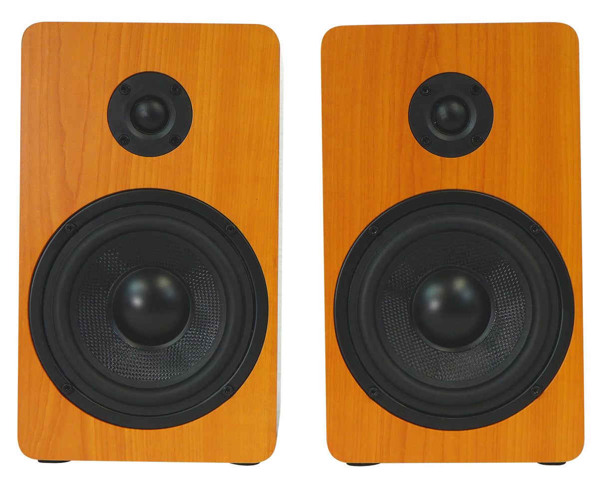 RockShelf 54C Classic 5.25" Home Bookshelf Speakers w/37" Stands