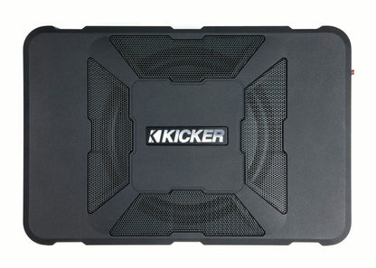 Kicker 51HS8 8" Hideaway Under-Seat Powered Car Audio Subwoofer Compact Sub HS8