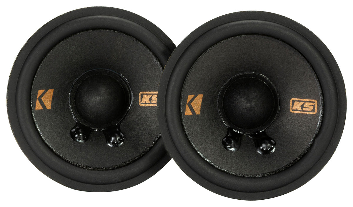 2) Kicker 51KSS369 6x9" + 2.75" 3-Way Car Audio Component Speakers w/1" Tweeters