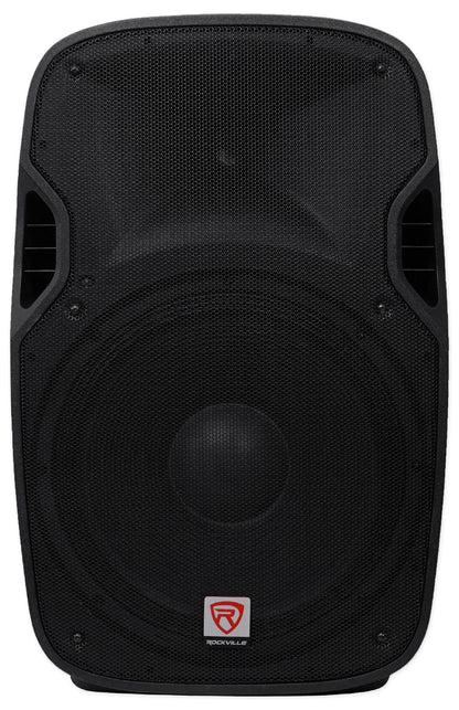 Crown XLi1500 Amplifier + (2) Rockville SPGN158 15in Speakers + Stands + Cables