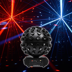 Chauvet DJ Rotosphere Q3 Mirror Ball Dance Floor LED Effect Light + Fog Machine