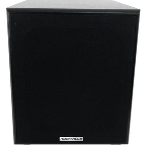 Rockville Rock Shaker 10" Inch Black 600w Powered Home Theater Subwoofer Sub