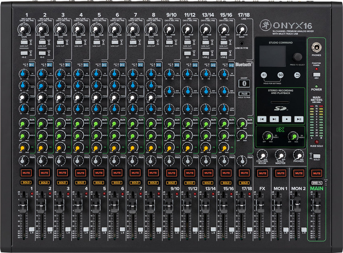 ONYX16 16-Channel Analog Mixer with Pro Mixer Bag